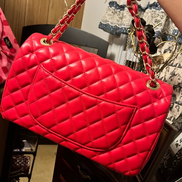 Quilted Faux Leather Double Flap - Picture 2 of 4